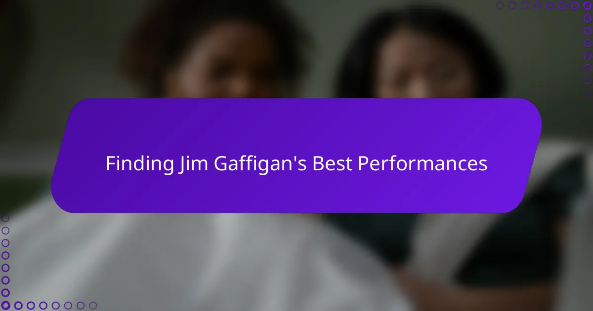 Finding Jim Gaffigan's Best Performances