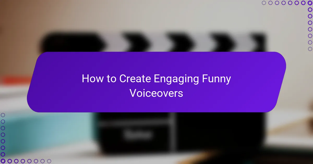 How to Create Engaging Funny Voiceovers