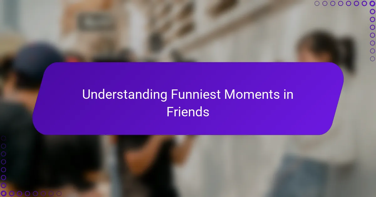 Understanding Funniest Moments in Friends
