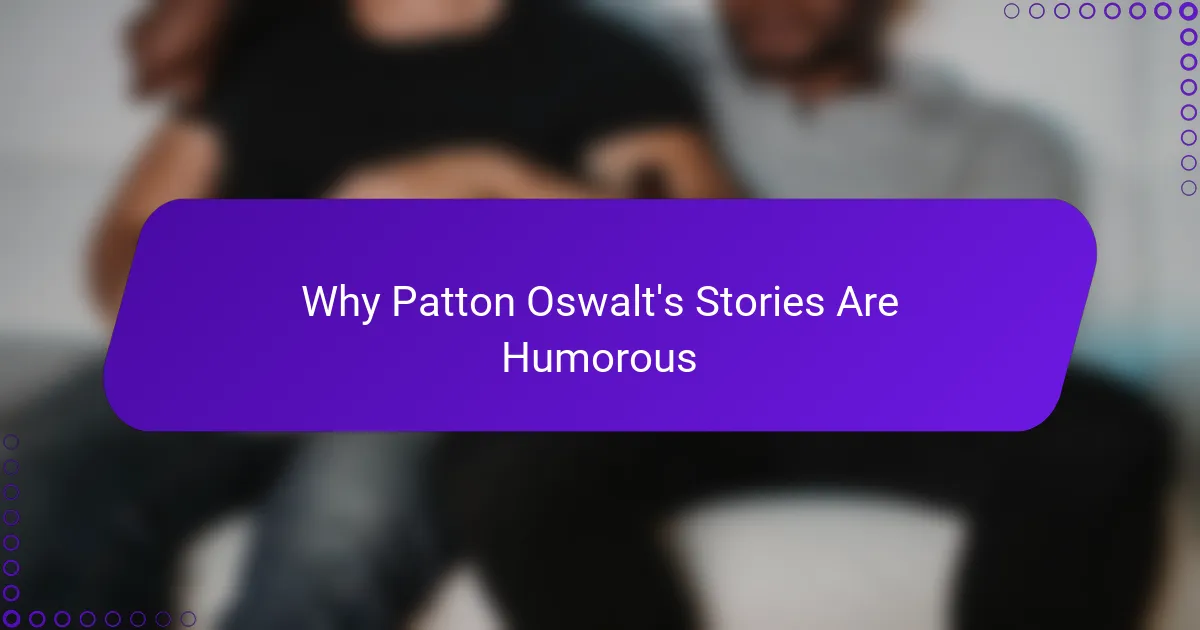 Why Patton Oswalt's Stories Are Humorous